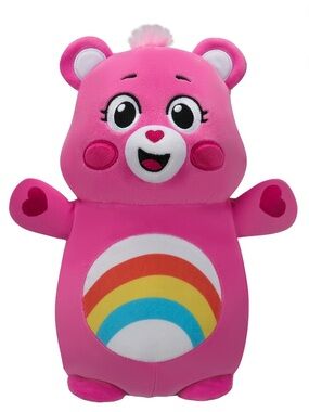 Squishmallow X Care Bears - Hug mee- Pink Rainbow Plush Bear Kids Toy